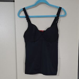SPANX Black Swim Top Size 12 B/C Bra Cup